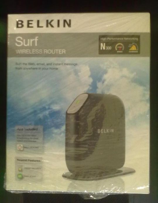 BELKIN SURF N300 BASIC WIRELESS WIFI ROUTER large image 2