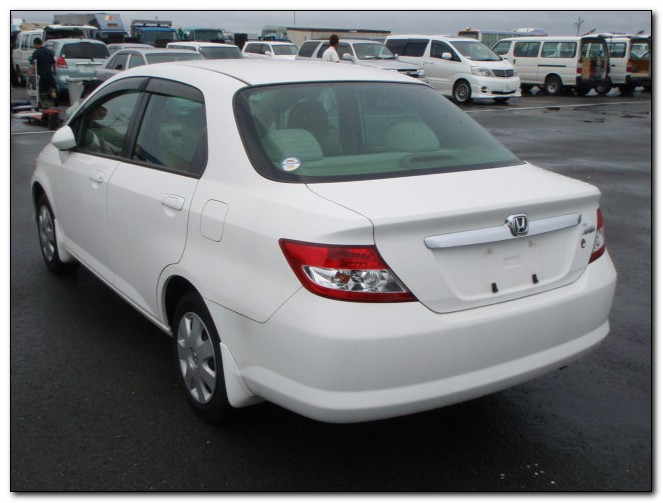 honda fit aria 2007 milky white large image 1