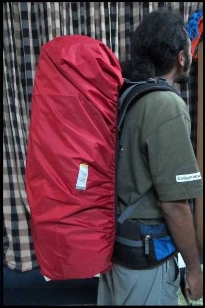 Backpack Rain Dust cover - 60-70L Cherry Red  large image 0