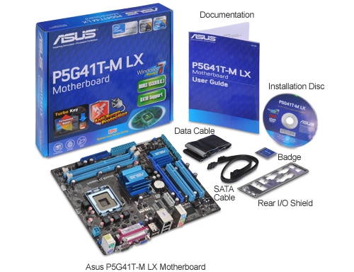 ASUS P5G41T-M LX DDR-3 Motherboard win7 Ready large image 0