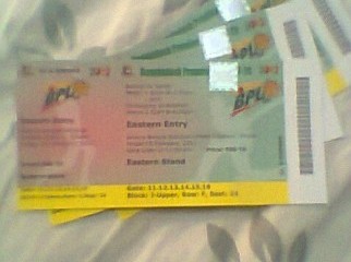 BPL T20 10th Feb Match Tickets Gallery