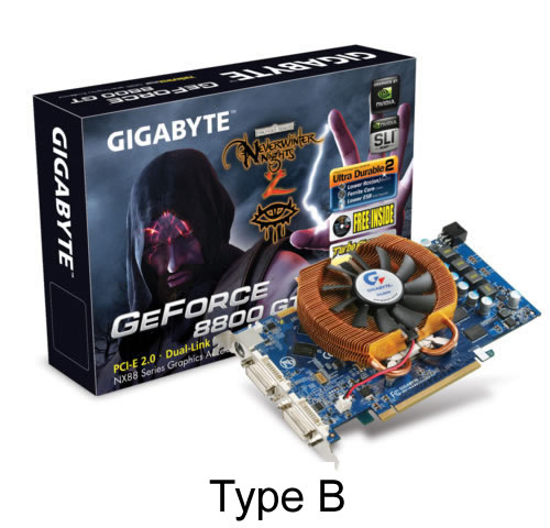 Gigabyte Nvidia 8800GT 512MB Thermaltake TR2 500W PSU large image 0