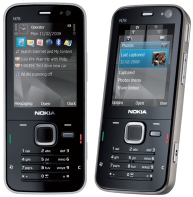 Nokia n78 black large image 0
