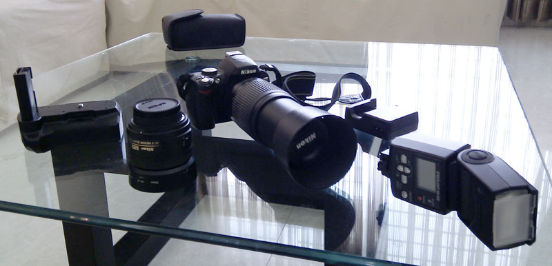 Nikon D60 Nikon 35mm Prime lens Nikon 55-300mm etc. large image 1