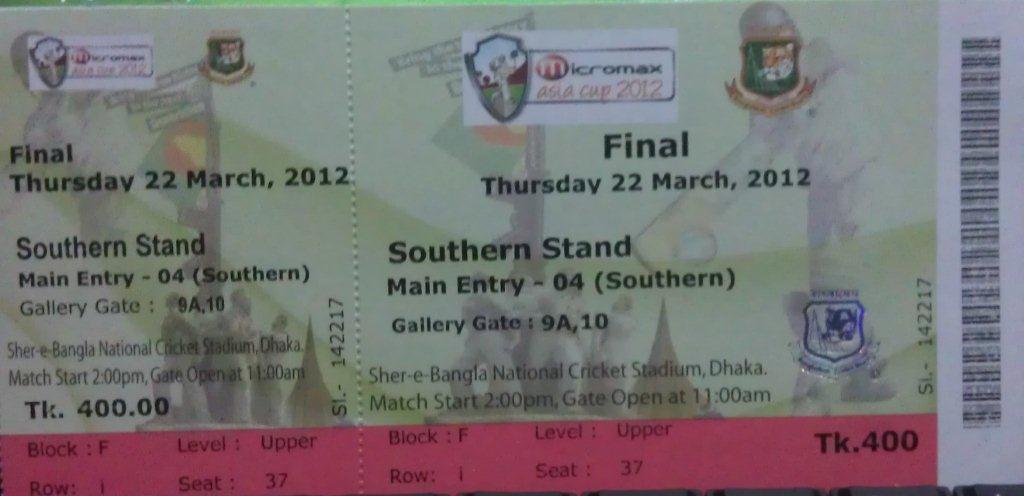 Tickets to Bangladesh VS Pakistan Match large image 0