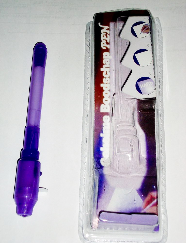 INVISIBLE SECRET DETECTIVE INK PEN large image 0