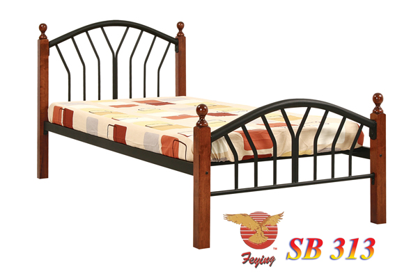 Steel made single bed large image 0