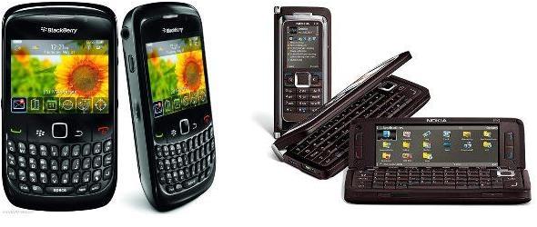 Nokia e90 and BlackBerry Curve 8520 2in1 package  large image 0