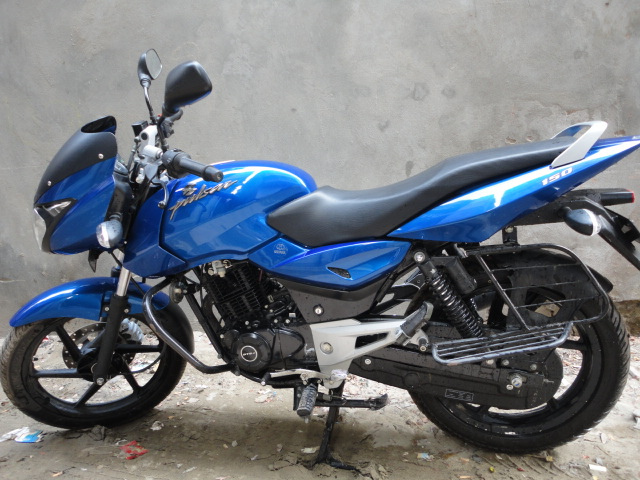 urgent sell pulsar 150cc blue large image 0