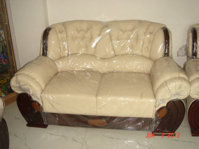 Exclusive lather type sofa set one months use only  large image 0