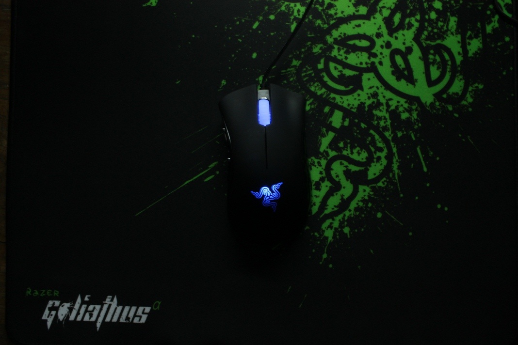 Razer DeathAdder Mouse Razer Goliathus Mouse Mat for sale large image 0