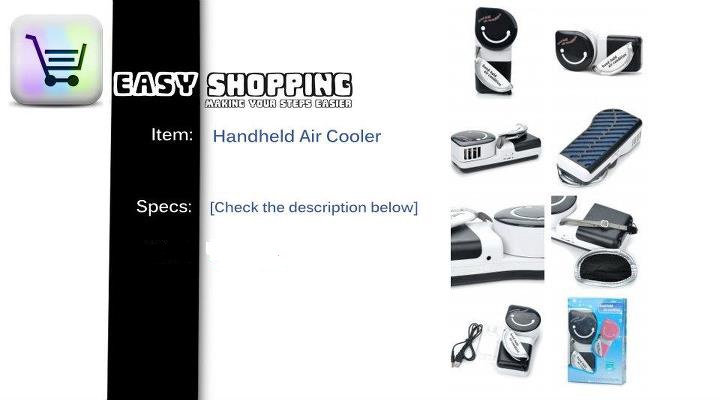 MINI HANDHELD AIR CONDITIONER USB 4AA POWERED  large image 0