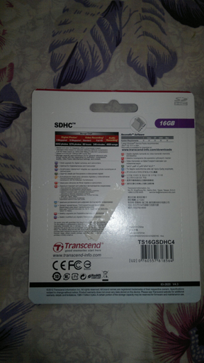 Transcend SD HC SDHC 16GB Flash Memory Card Class 4 New large image 0