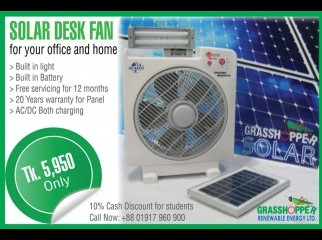 Solar Desk Fan