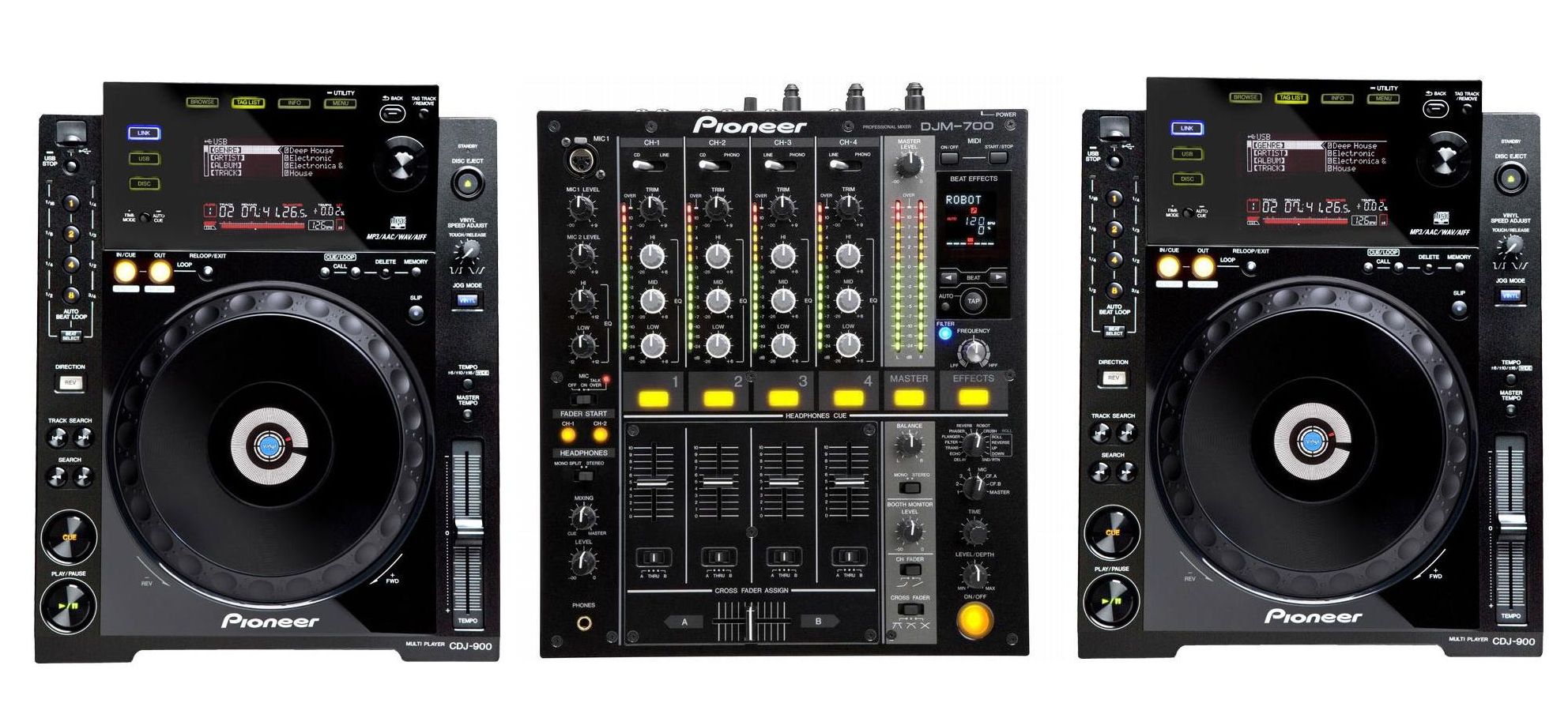 CDJ- 900 player DJM-700 mixer.. large image 0