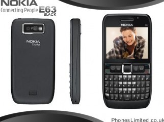 New Nokia E63 Black Hungray made. with 4GB with all kits.