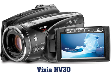 Canon VIXIA HV30 Camcorder large image 0
