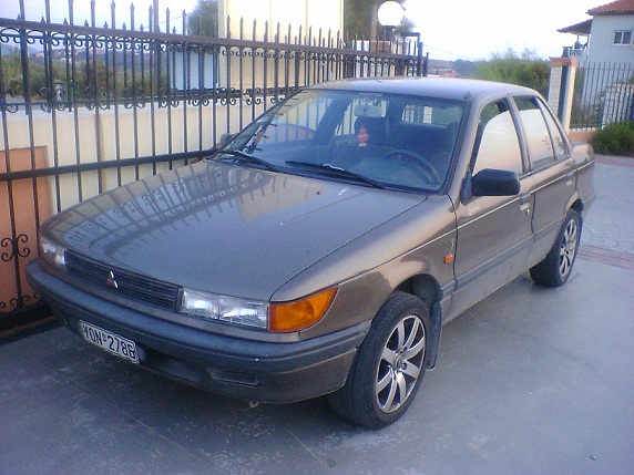 MITSUBISHI LANCE 1991 MODEL 07 REG BROWN GOLDEN COLOR 1500CC large image 0