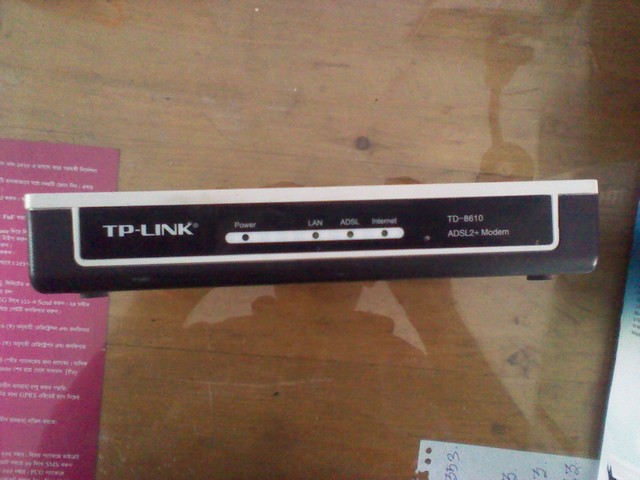 ADSL BTCL TP-Link adsl TD-8610 modem large image 1