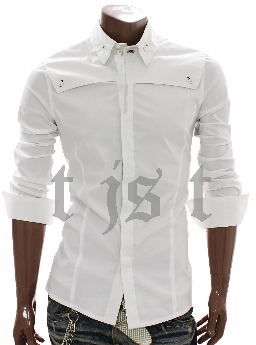 White mens shirt large image 0