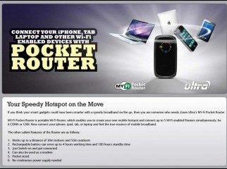 ZumUltra Pocket MyFi Router ZTE AC 30