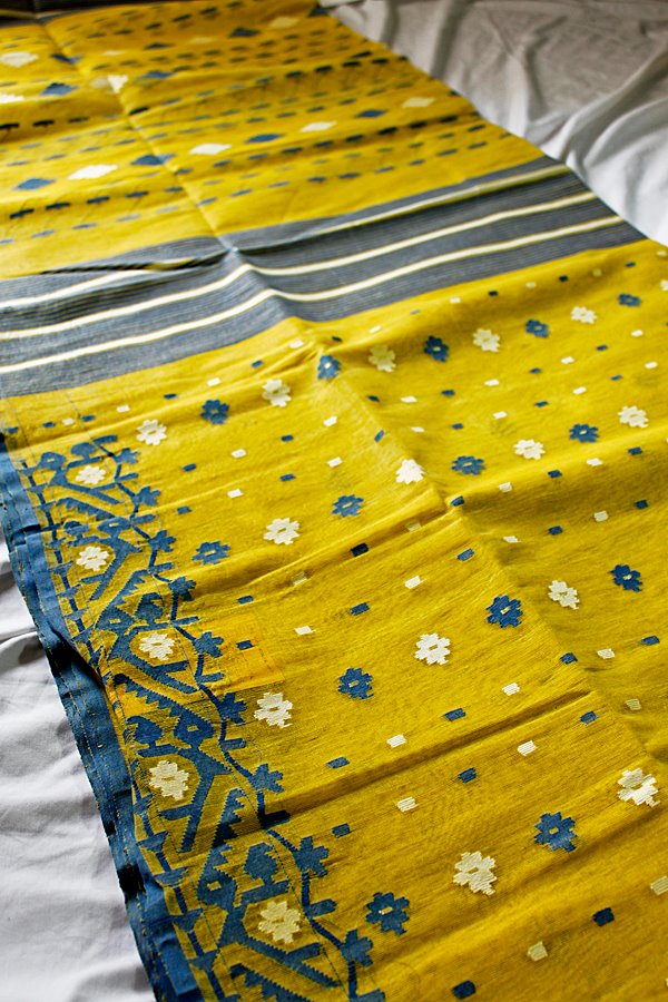 Hand made Jamdani Saree large image 2