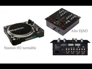 Stanton t92 turntable Alto DjM3