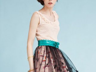 print chiffon skirts