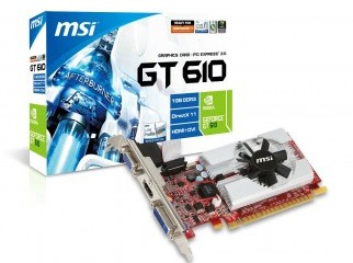 MSI GeForce GT 610 1GB DDR3 graphics card BRAND NEW 