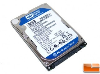 500GB Western Digital Scorpio Blue Laptop Hard Disk