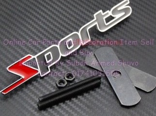 Sports Metal 3D Emblem Car Grill Logo Front Grill Badge