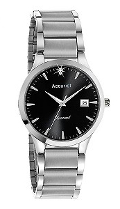 Accurist Men s Diamond Set Bracelet Watch - UK  large image 0