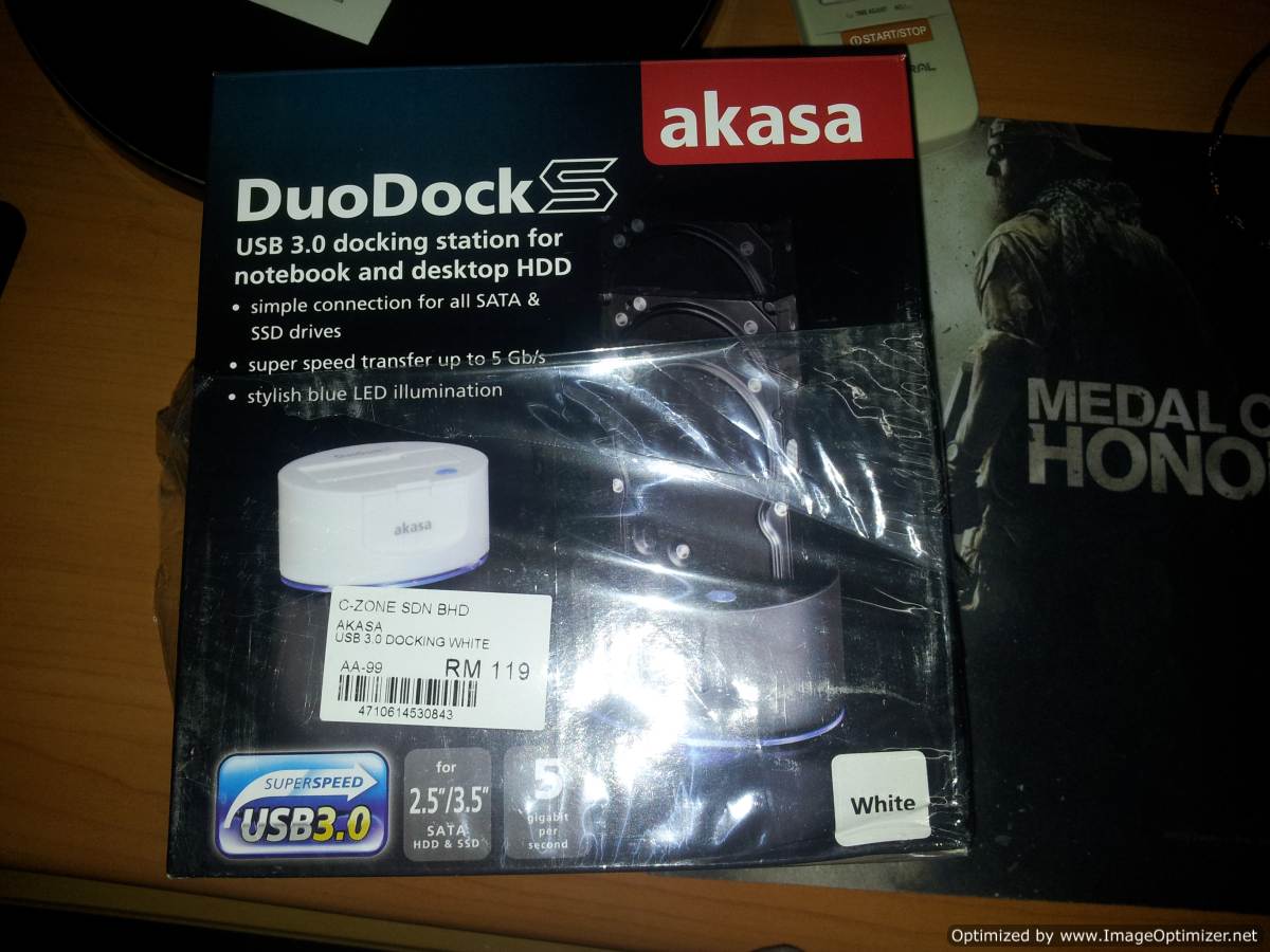 Akasa Duodock S Docking Station for the Hard drive and SSD  large image 0