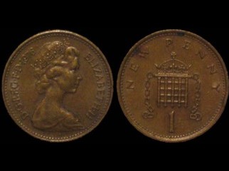 1 NEW PENNY UK 1971.. very rareee coin......