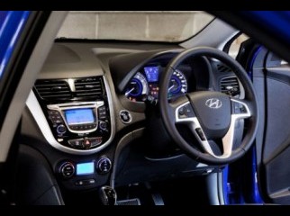 Hyundai accent blue.2012 model