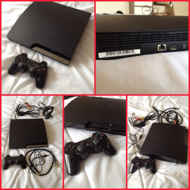 Playstation 3 250GB Slim 4.21 firmware.2 controllers 1 game large image 0