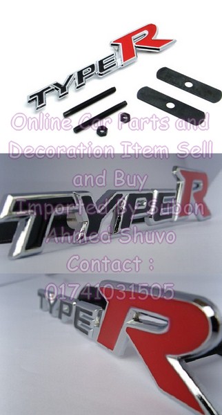 HONDA TYPE R GRILL BADGE large image 0