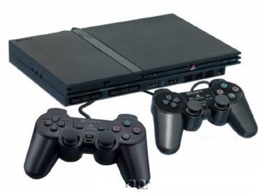 playstation2 with 2 controllers large image 0