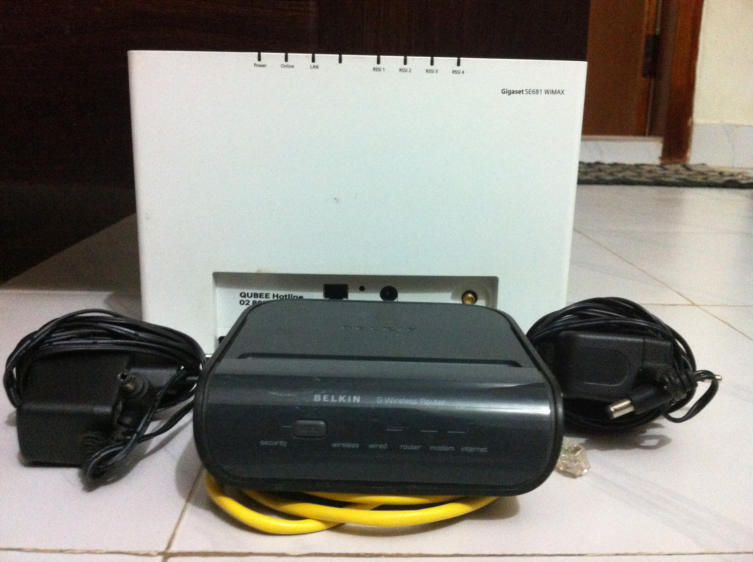 QUBEE GIGASET BELKIN ROUTER FOR SALE large image 0