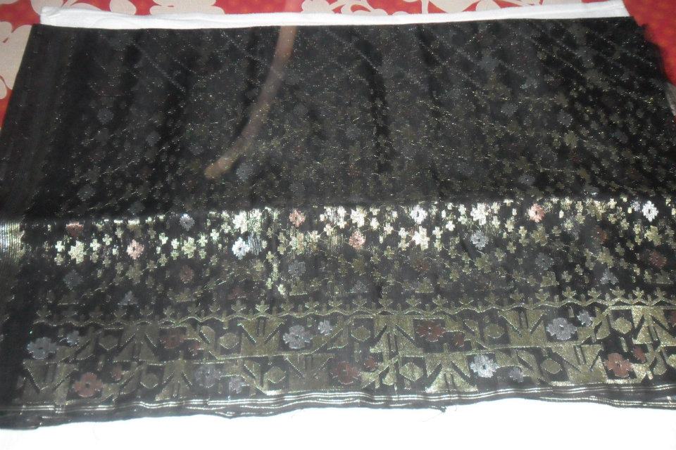 Jamdani Saree and Three Pieces large image 3