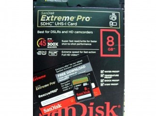 Genuine SanDisk Extreme Pro 8GB 45MB s for Canon Nikon etc