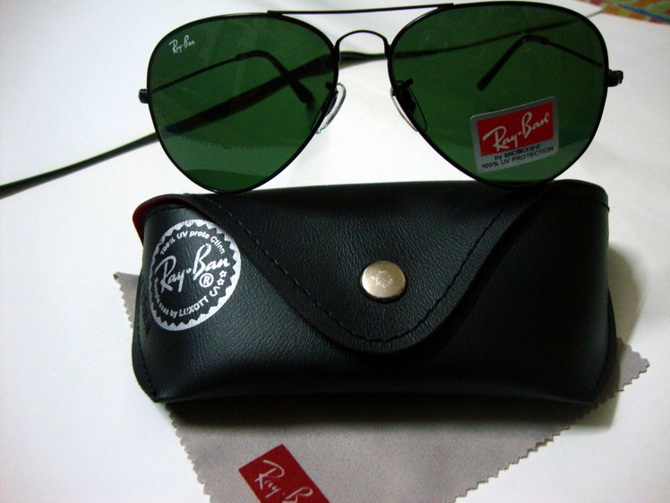 RAY BAN 3026 LARGE AVIATOR BLACK PILOT SERIES BRAND NEW large image 0