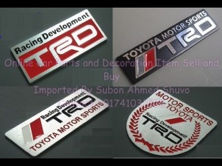 New Metal Aluminium TRD Style Badge