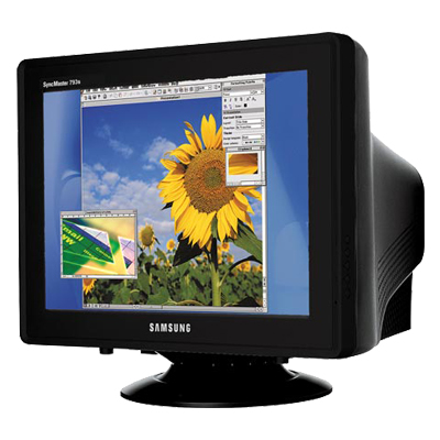CRT monitor large image 0
