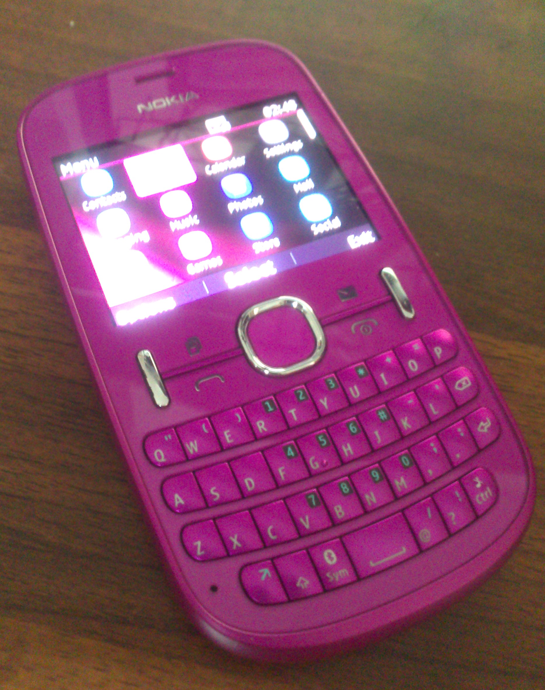 Nokia Asha 200 . Pink Colour . Dual Sim large image 0