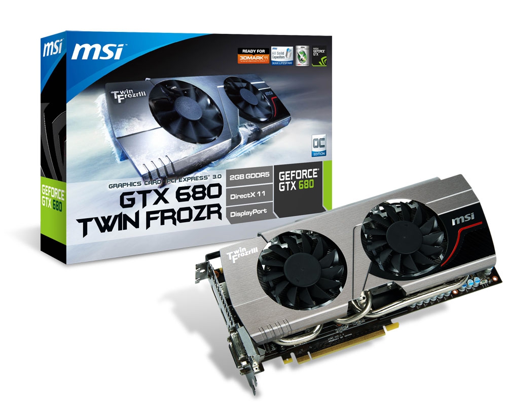 Graphics card MSI Gtx 680 twin Frozer 2GB large image 0