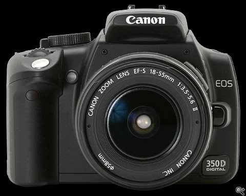 Canon EOS 350D DSLR with 2 lens large image 0