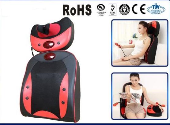 Neck and Back Kneading Massage Cushion Both Home and Car  large image 0