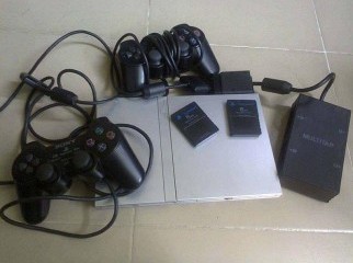 Sony PS2 Silver Moded Mint Condition