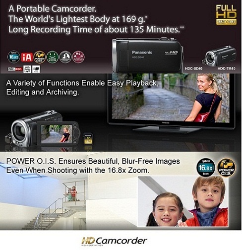 Brand New Panasonic Full HD 1080p Camcorder frm USA  large image 0